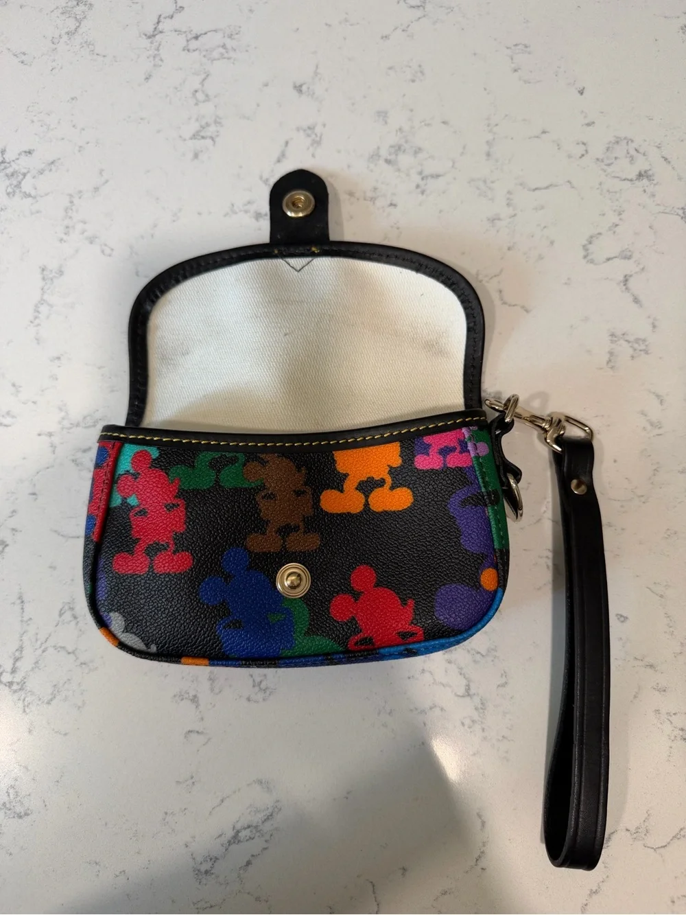 Vintage Dooney & Bourke Disney Mickey Mouse Wristlet